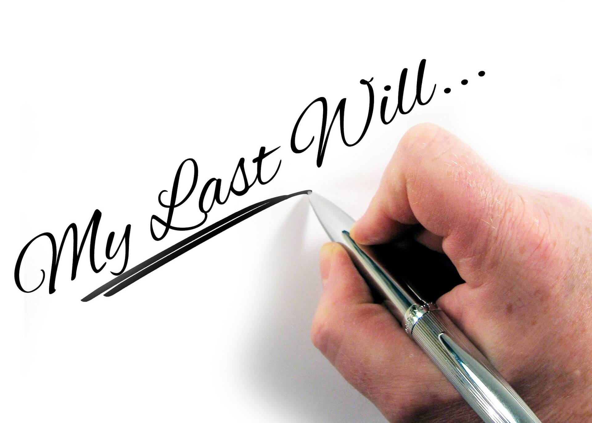 writing a will