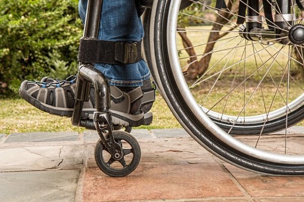 Personal injury resulting in wheelchair use